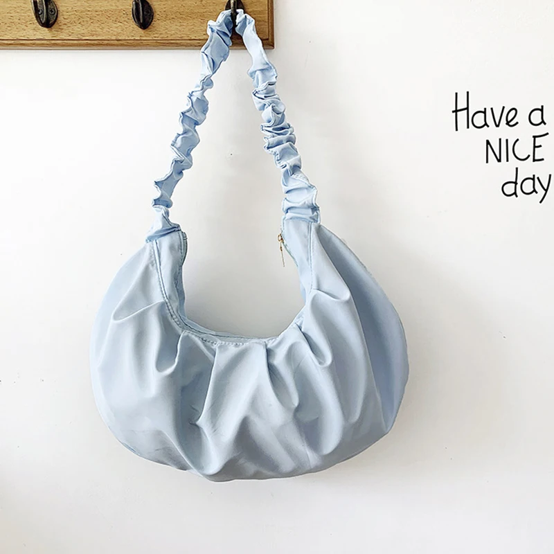 Плиссированная женская сумка в виде облака Женская винтажная дамская