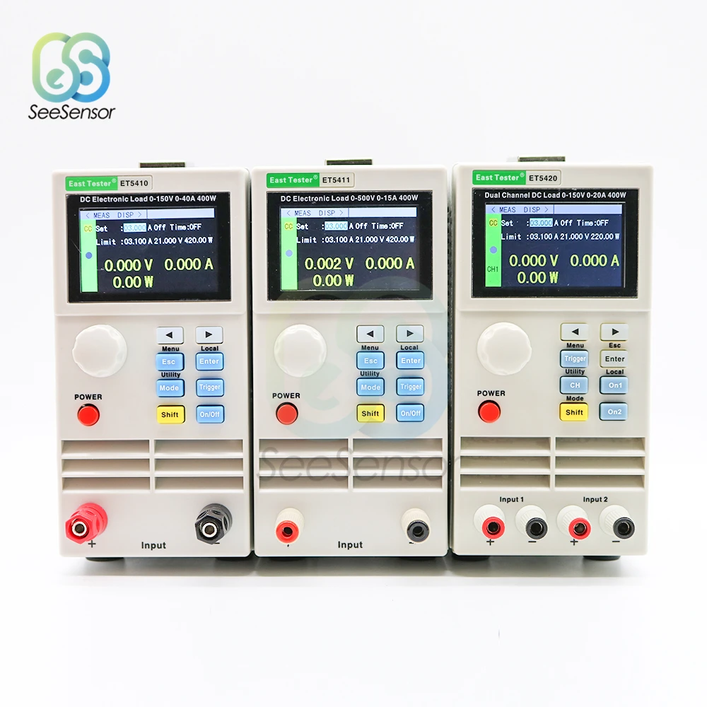 

ET5410 ET5411 ET5420 Programmable DC Electrical Load Digital Control DC Load Electronic Battery Tester 150V 500V 15A 20A 40A
