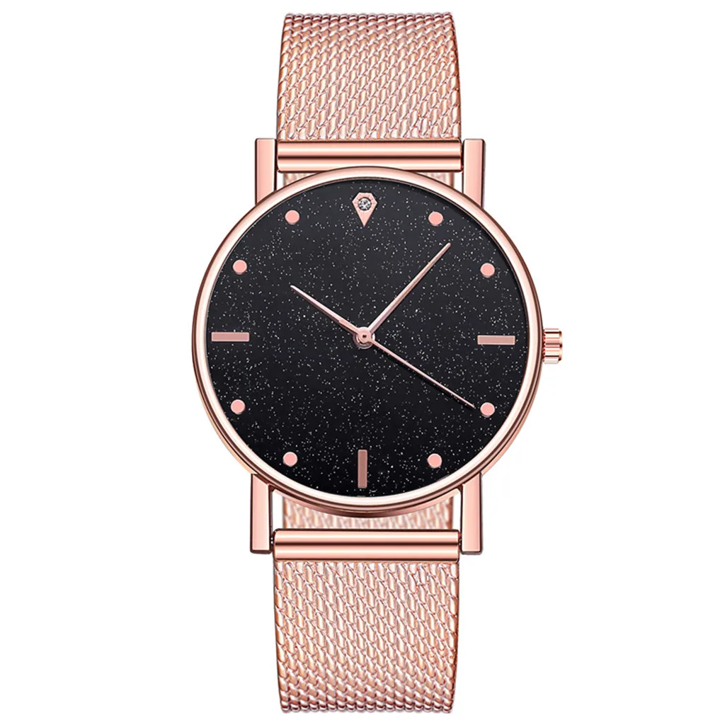 

Cusual Ladies Watch Romantic Starry Sky Dial Women's Quartz Wristwatch Fashion Mesh Watch Gift Clock Droshipping Reloj Mujer