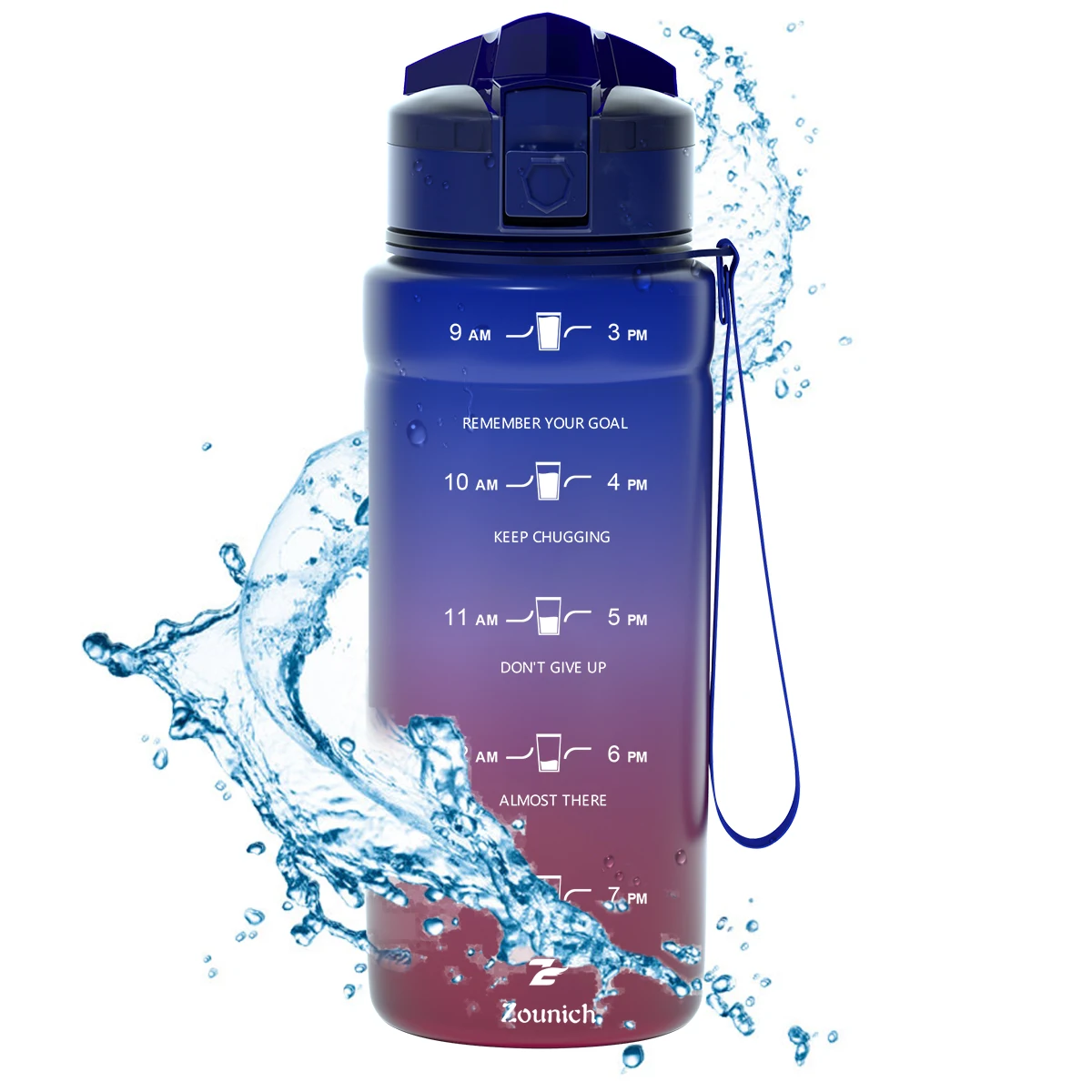 NEW HOT Gradient Sport Water Bottles BPA-free Tritan Flask Gym anti-fall Leak-proof CE / EU Drinkware Shaker Drink Bottle | Дом и сад