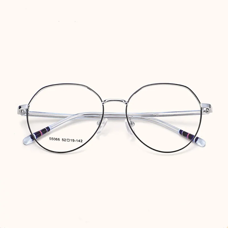 

New Polygonal Metal Myopia Spectacle Frame Men's Retro Lightweight Fashion Eyeglasses Ladies Fresh Literary Irregular Eyewears