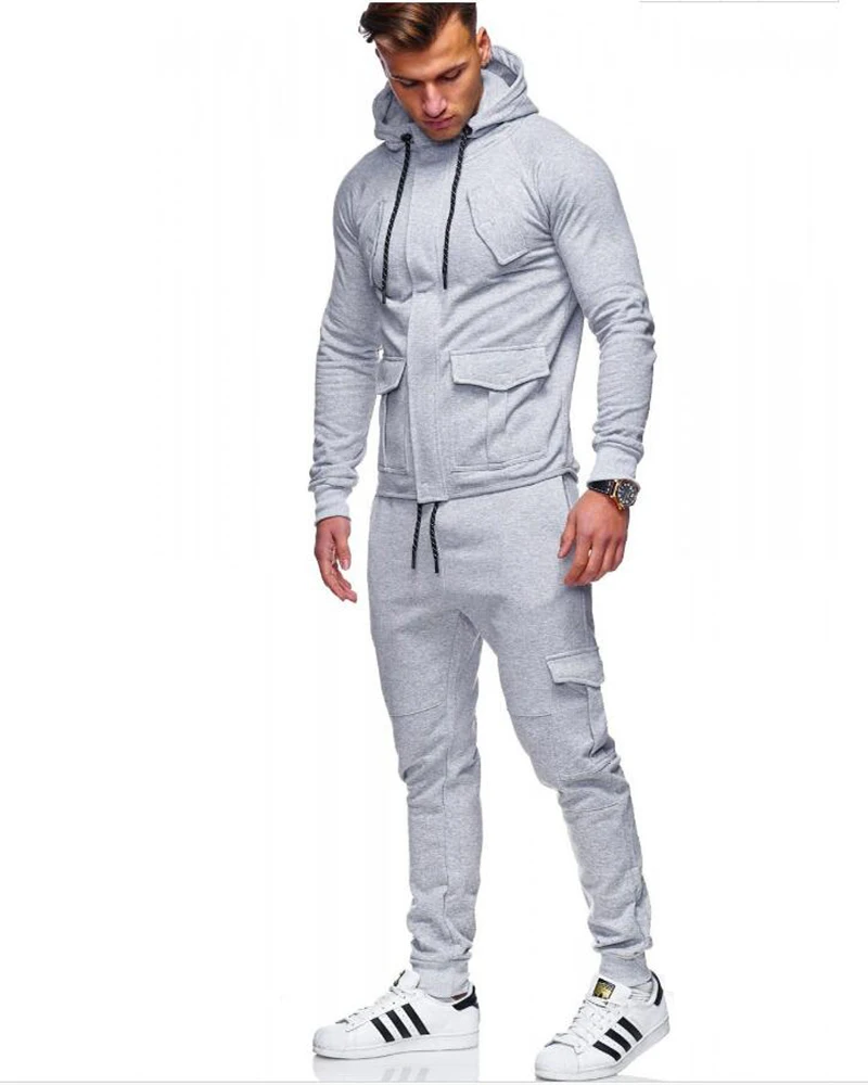 2019 Новая мужская Толстовка Спортивные штаны Повседневный костюм Мужская