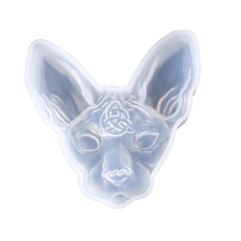 Силиконовая форма для кошачьей головы ювелирный инструмент УФ отверждаемая