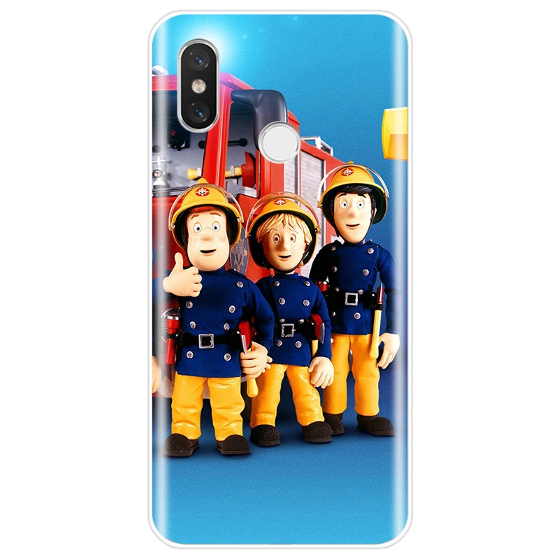 Fireman Sam Children Art Cover Soft Silicone TPU Phone Case For xiaomi 4 5 5S PLUS 5C 6 6X 8 8SE 8lite 9 9SE MAX 2 3 | Мобильные