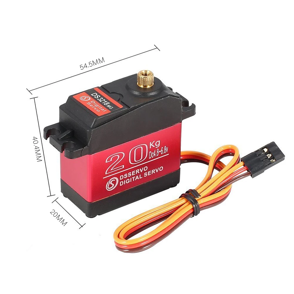 DSSERVO DS3218MG 20 кг металлическая Шестерня цифровая рулевая сервопривод для RC Baja Car Buggy