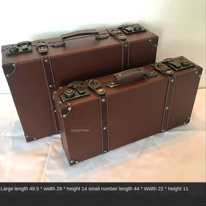 Креативный ретро кожаный деревянный ящик для костюма коробка хранения одежды