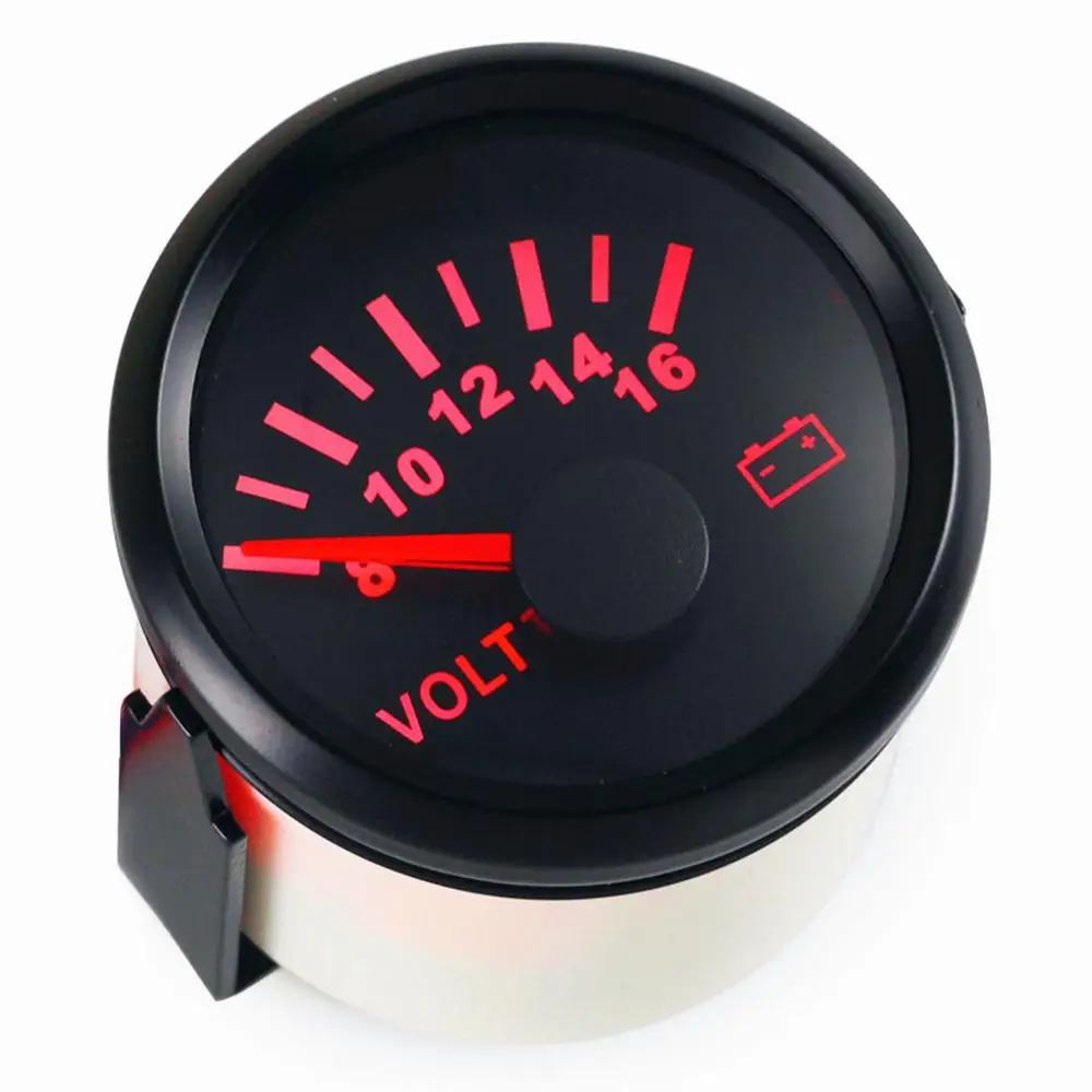 1 шт. 8-16 в указатель Тип вольт метров 52 мм Водонепроницаемые измерительные