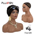 Plussign 1 шт. реалистичный полутело двойное плечо пвх обучение манекен головы для дисплея парики на шляпы ювелирные изделия 3 цвета в наличии