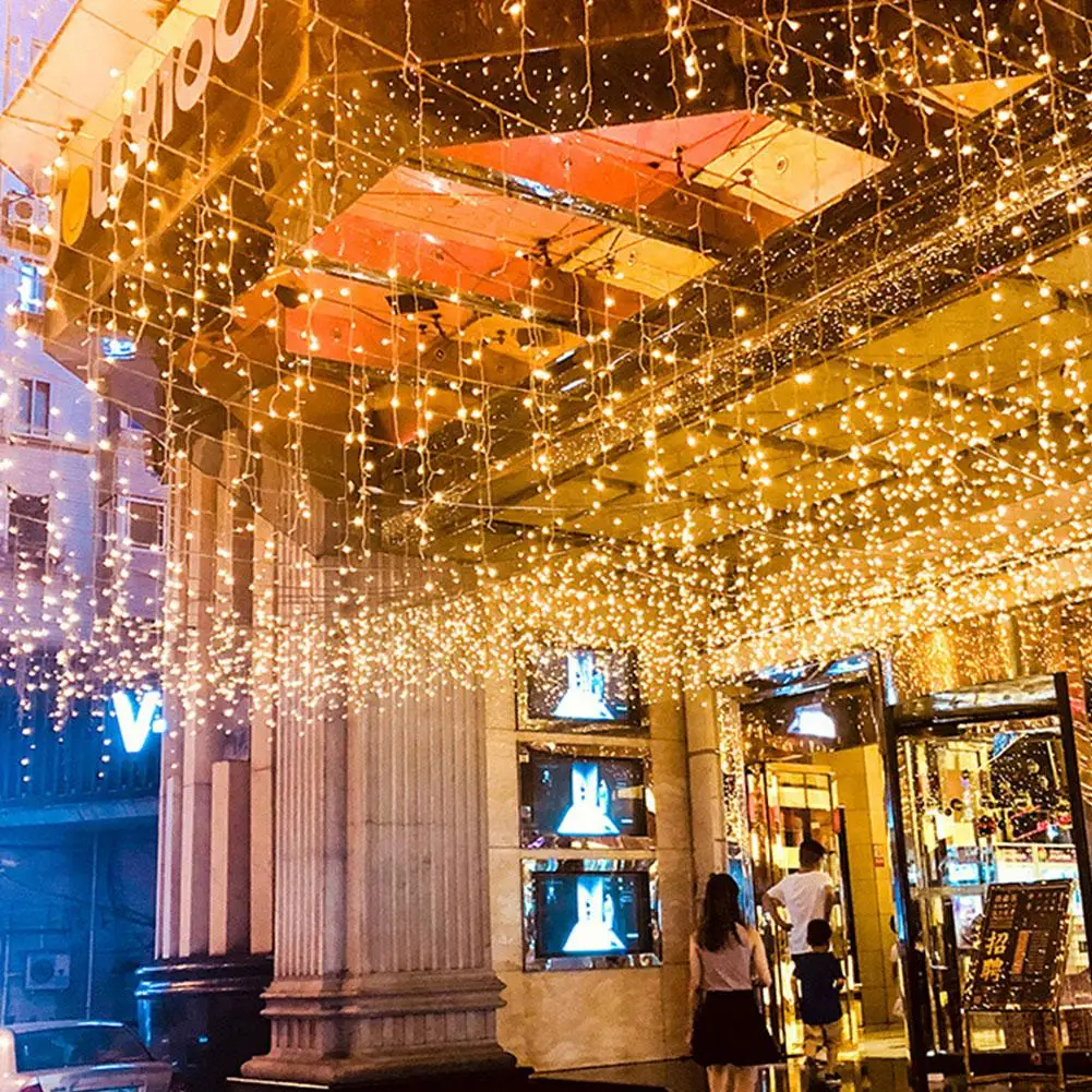 Светодиодный светильник-занавеска на Рождество 4 м водонепроницаемый Сказочный