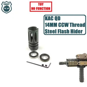 14 мм CCW резьба сталь MK18 M4 KAC QD вспышка hider без функционального намордника устройство для JInMing J9 водяной гелевый шар бластер AEG страйкбол