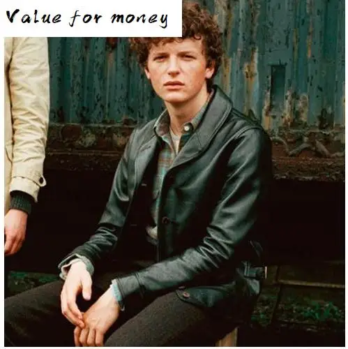 

classic Free mens cowhide Jackets,men's genuine Leather jacket.casual leather coat,sales american style