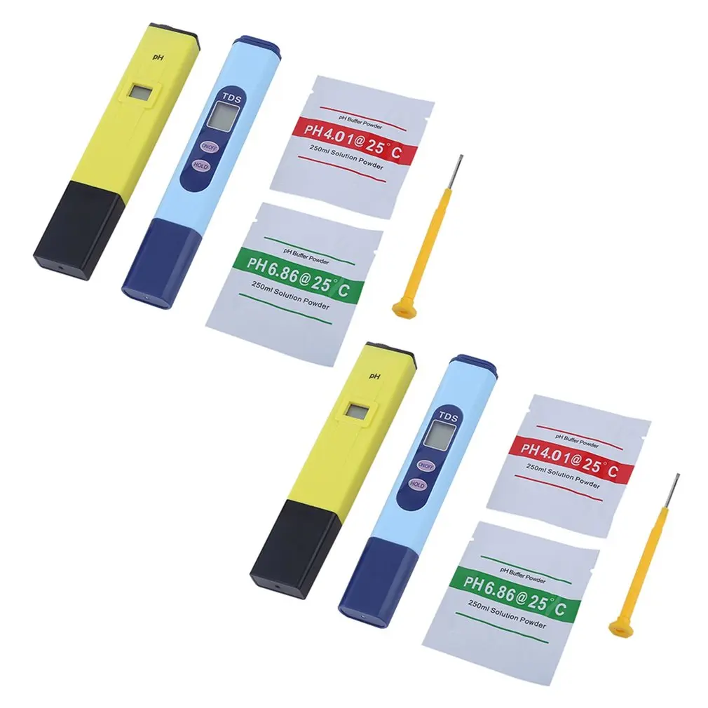 

Digital PH /TDS Meter Tester Thermometer Pen Water Purity PPM Filter Hydroponic Aquarium Pool Water Quality Monitor 0-9999 PPM