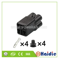 free shipping 5sets 4pin closed end sealed plug wire harness waterproof connectors 6180 4181