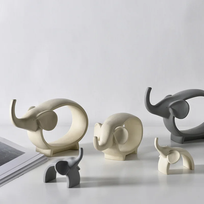 Скандинавский абстрактный слон миниатюрный домашний декор украшение для