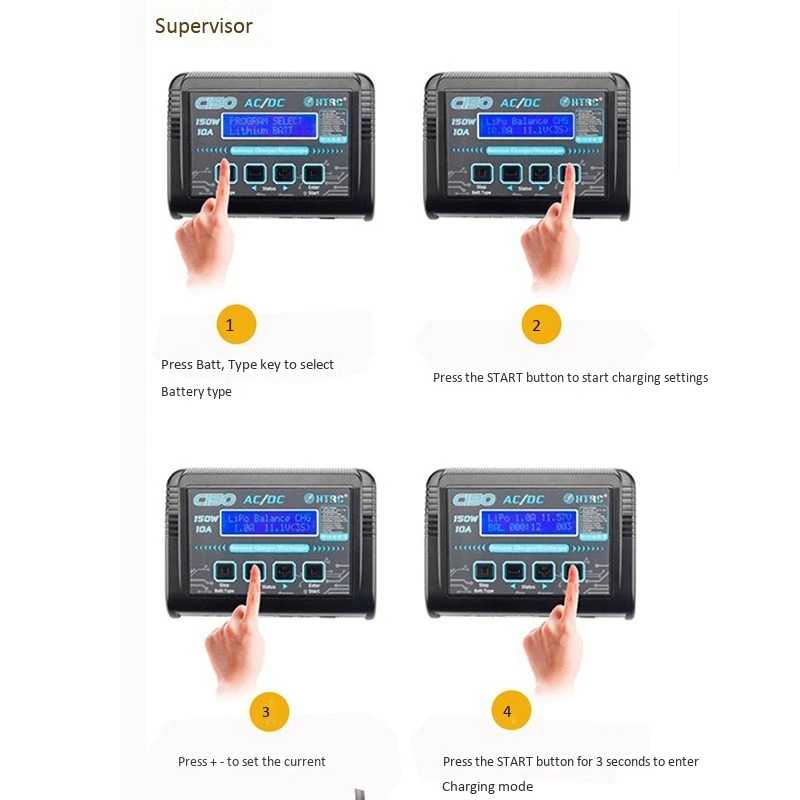 

HTRC C150 Smart Charger, Electric Toy Balance Charger, Aeromodelling Lithium Battery Charger, US Plug
