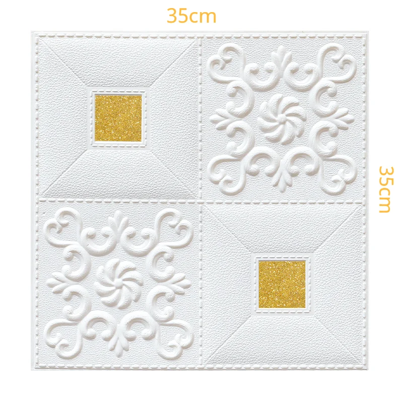 

35cmx35cm Self Adhesive Waterproof 3d wallpaper Tv Background 3D Wall Stickers Living Room Mural Bedroom Decorative Stickers