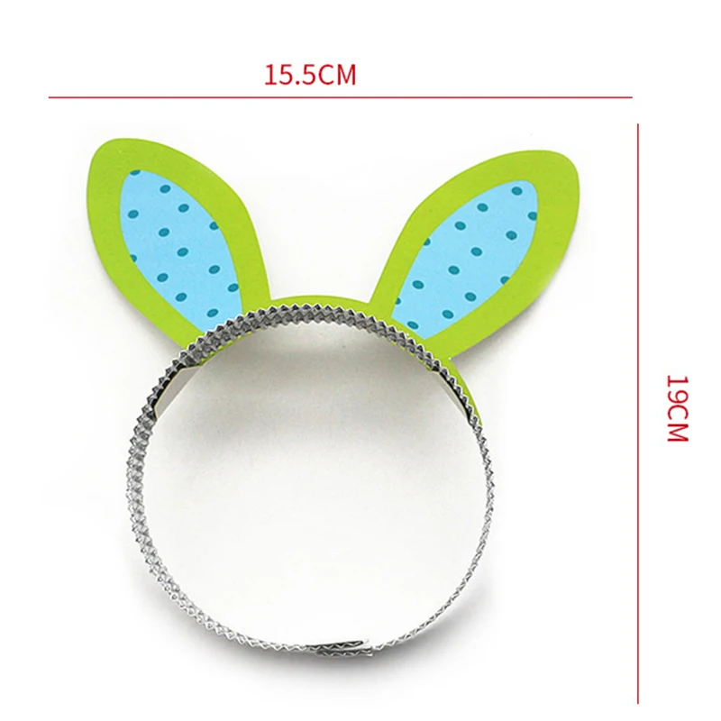 

Easter Photo Booth Bunny Ear Hair Bands Photo Props Happy Easter Foil Balloons Photo Frame Easter Party Decor Supplies Kids Gift