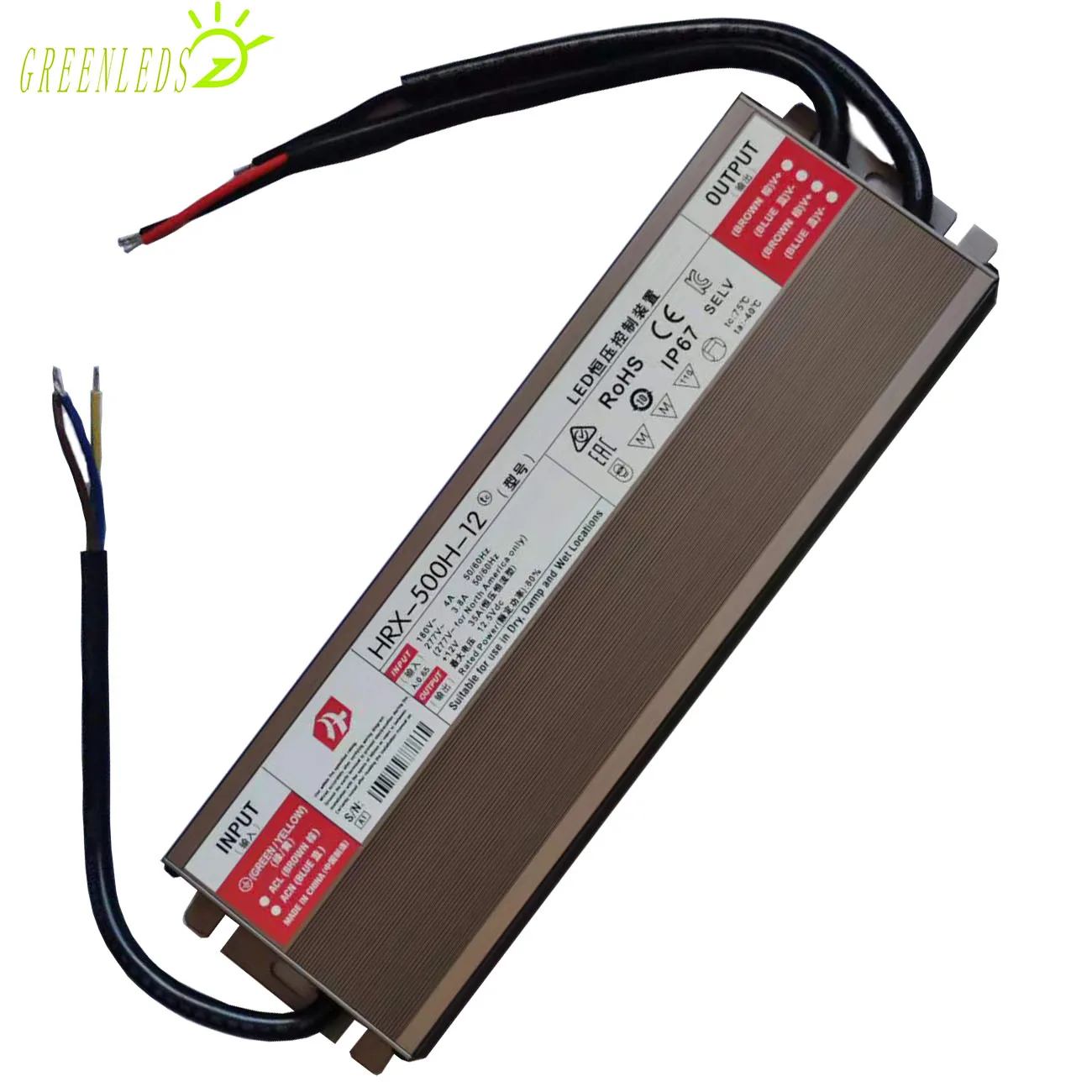 LED IP67 Waterproof 400W/500W/600W Power Supply Output DC12V/DC24V Input Voltage AC170-250V With High Quality 3 Years Warranties | Освещение