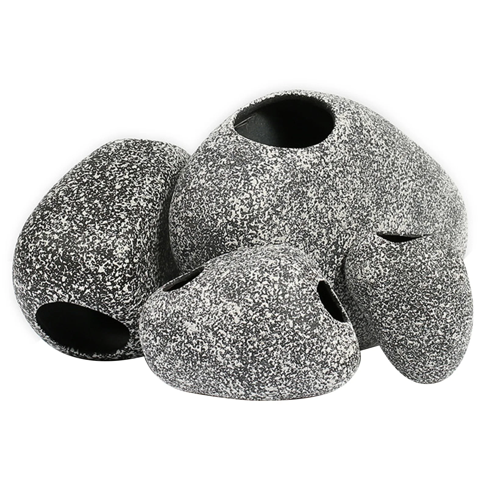 

Aquarium Hideaway Rock Cave For Aquatic Pets To Breed Play And Rest Safe And NonToxic Ceramic Fish Tank Ornaments Decor Stone
