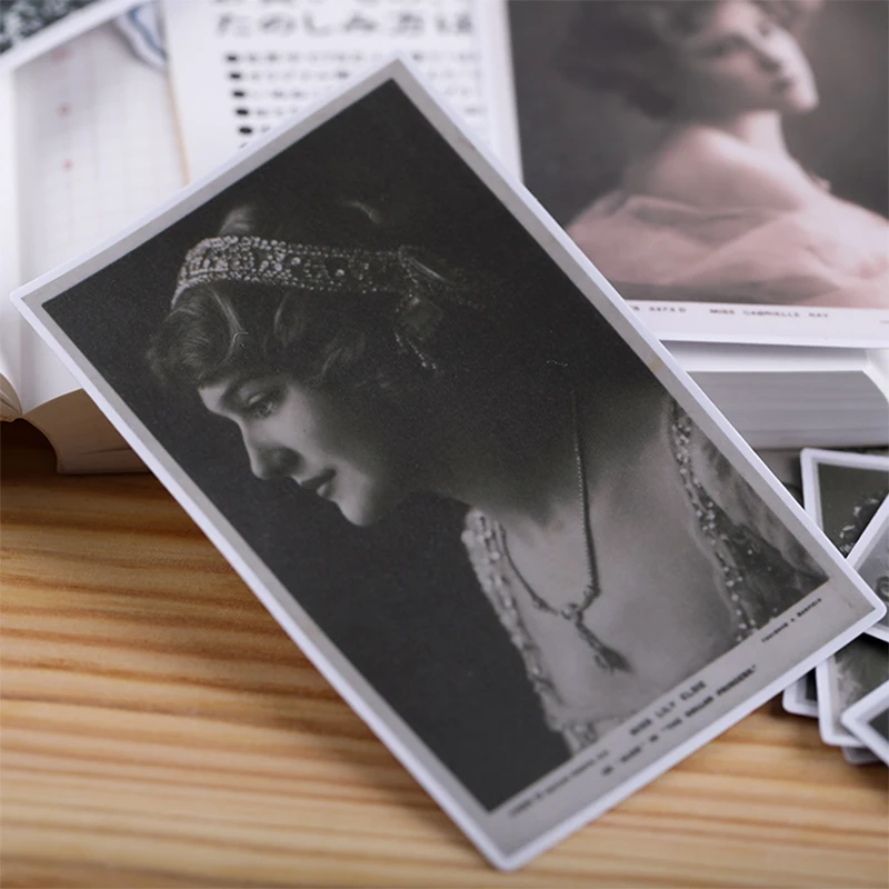 40 шт./пакет Европейский Винтажный черно-белый фотостикер DIY альбом для
