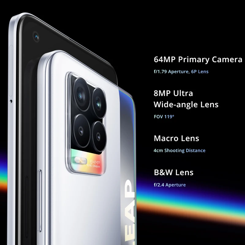 Смартфон Realme 8 на Android 11 восемь ядер экран 6 4 дюйма ГБ + 5000 | Мобильные телефоны и