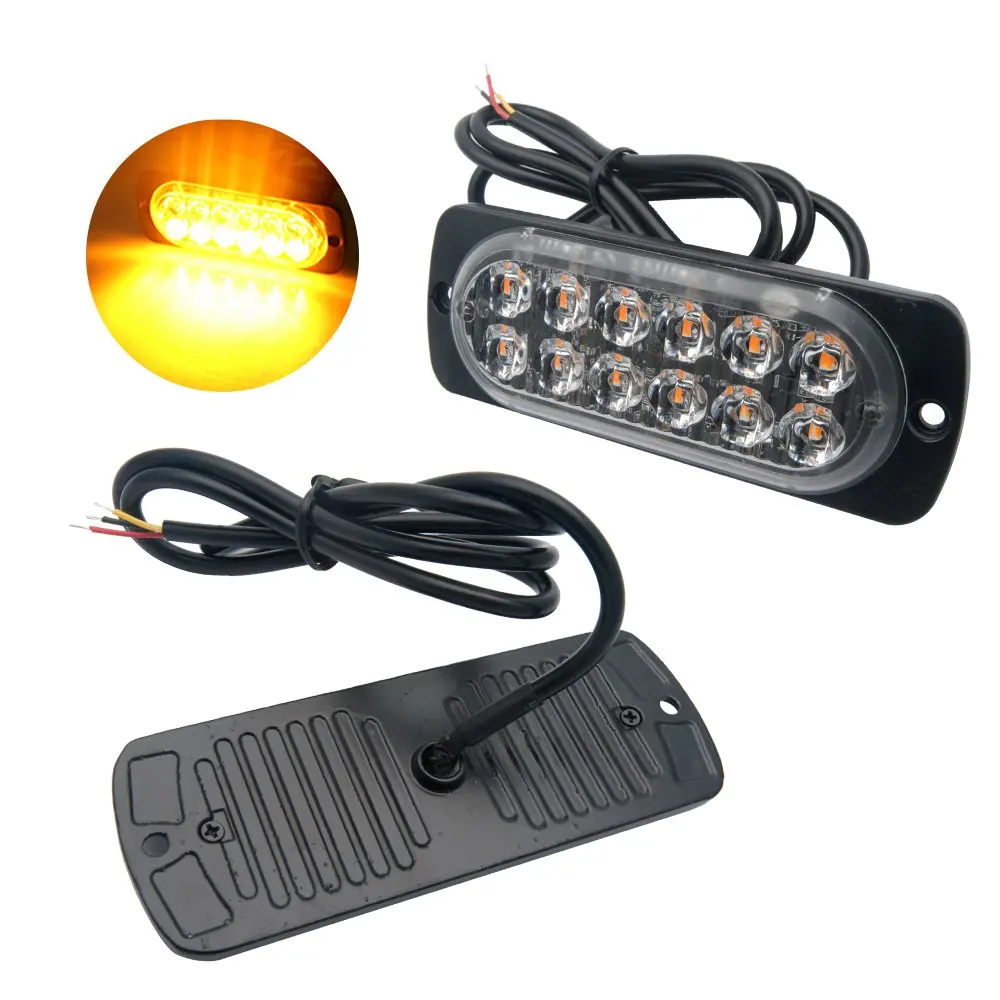 4 шт. автомобиль красный/зеленый/синий 12 светодиодов мерцающий светильник