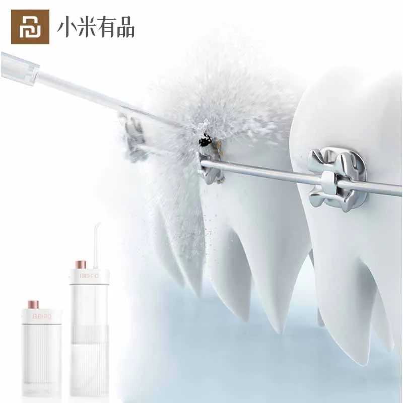 

Youpin Dr.B F3 Oral Irrigator Dental Water Flosser Jet Portable Cordless Teeth Cleaning USB Rechargeable IPX7 Waterproof Smart