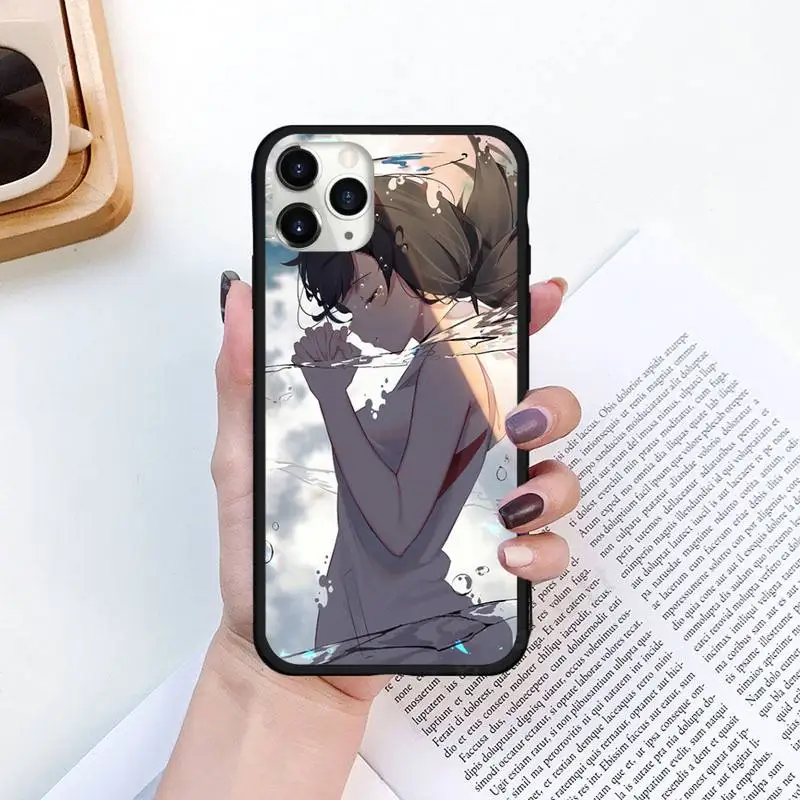

Weather child japanese anime Phone Case for iPhone 11 12 mini pro XS MAX 8 7 6 6S Plus X 5S SE 2020 XR Luxury brand shell funda