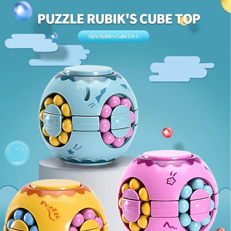 

Cube Decompression Educational Toys Creative Finger Gyro Burger Childrenâ€™s Intelligence Development Magic Bean Decompression