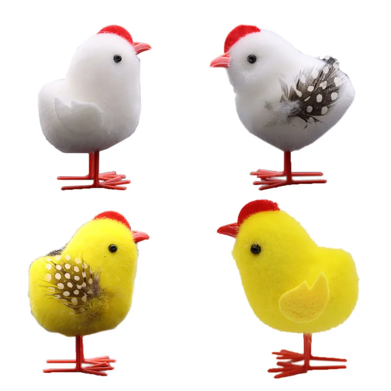 

Имитация Пасхи, желтый цыпленок, белый Цыпленок, украшение на День Пасхи, для дома, 2022, детский эфир, плюшевый Цыпленок, подарок