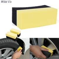 multifunctional car wheels brush sponge cleaning tools car accessories for car truck tire hub cleaning dressing polishing 1 pc