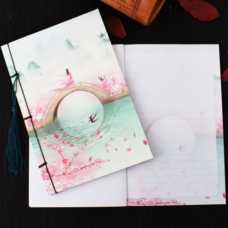 6 Hethrone 1 шт. китайский креативный блокнот для зарисовок Bullet journal милый Накручивающийся блокнот Еженедельный планировщик Канцелярские товары дневник для путешествий - Цвет: 6