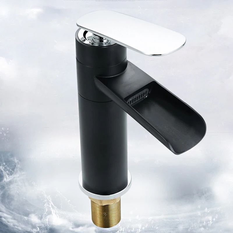 Современный Смеситель для ванной комнаты черный смеситель ванны выпечки