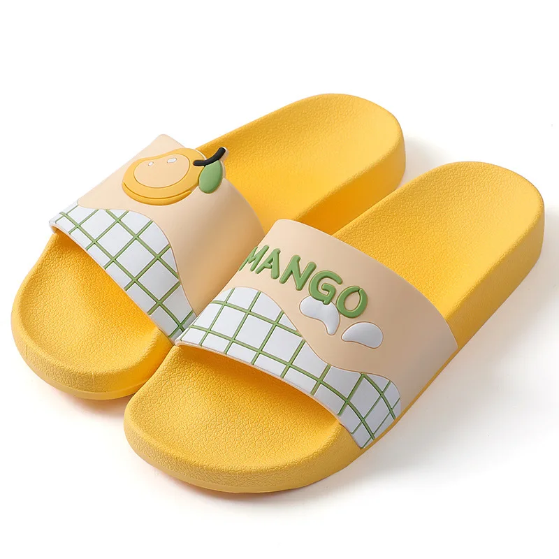 

Cartoon Fruit Banana Strawberry Home Women Slippers Summer Lovers Indoor Shoes Non-slip Flat Ladies Slides PVC Sandals Slipper