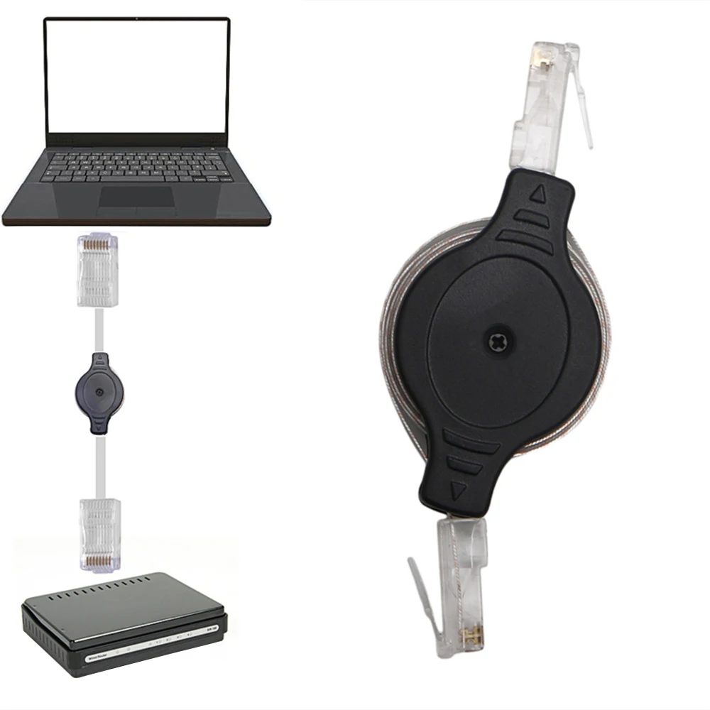 Выдвижной кабель RJ45 для интернет сетей 1 5 м CAT5 Интернет сеть Ethernet Модем LAN роутер