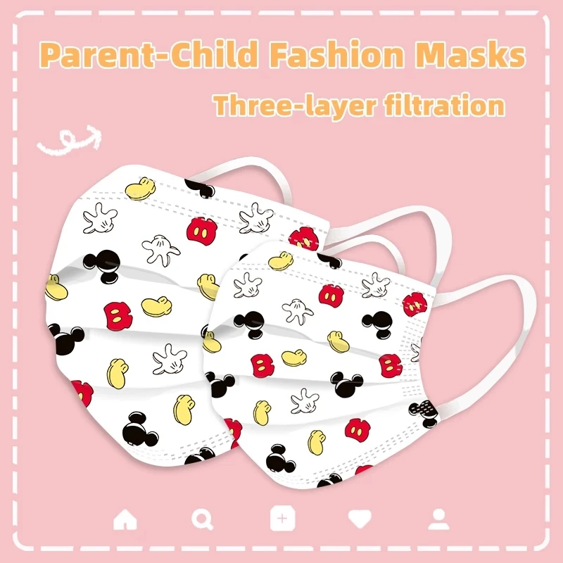 Защитная маска для лица из мультфильма Микки Маус 50/100/150/200 шт.|Аксессуары