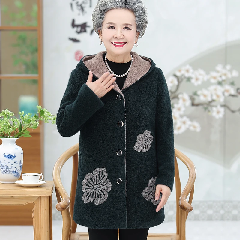 Женское зимнее шерстяное пальто женская ветровка с капюшоном