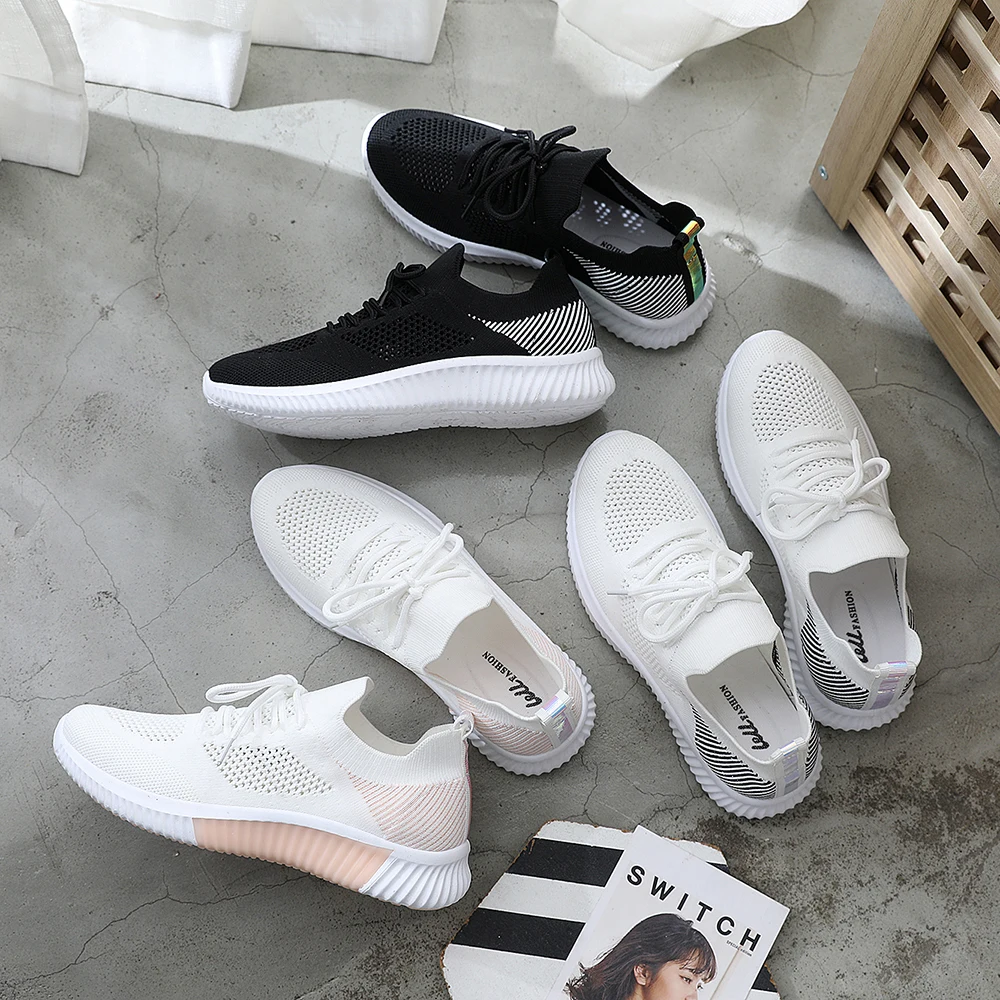 

Summer Women Shoes Mesh Light Breathable Women Sneakers Flats Casual Female Trainers Walking Shoes Zapatillas Mujer 2021