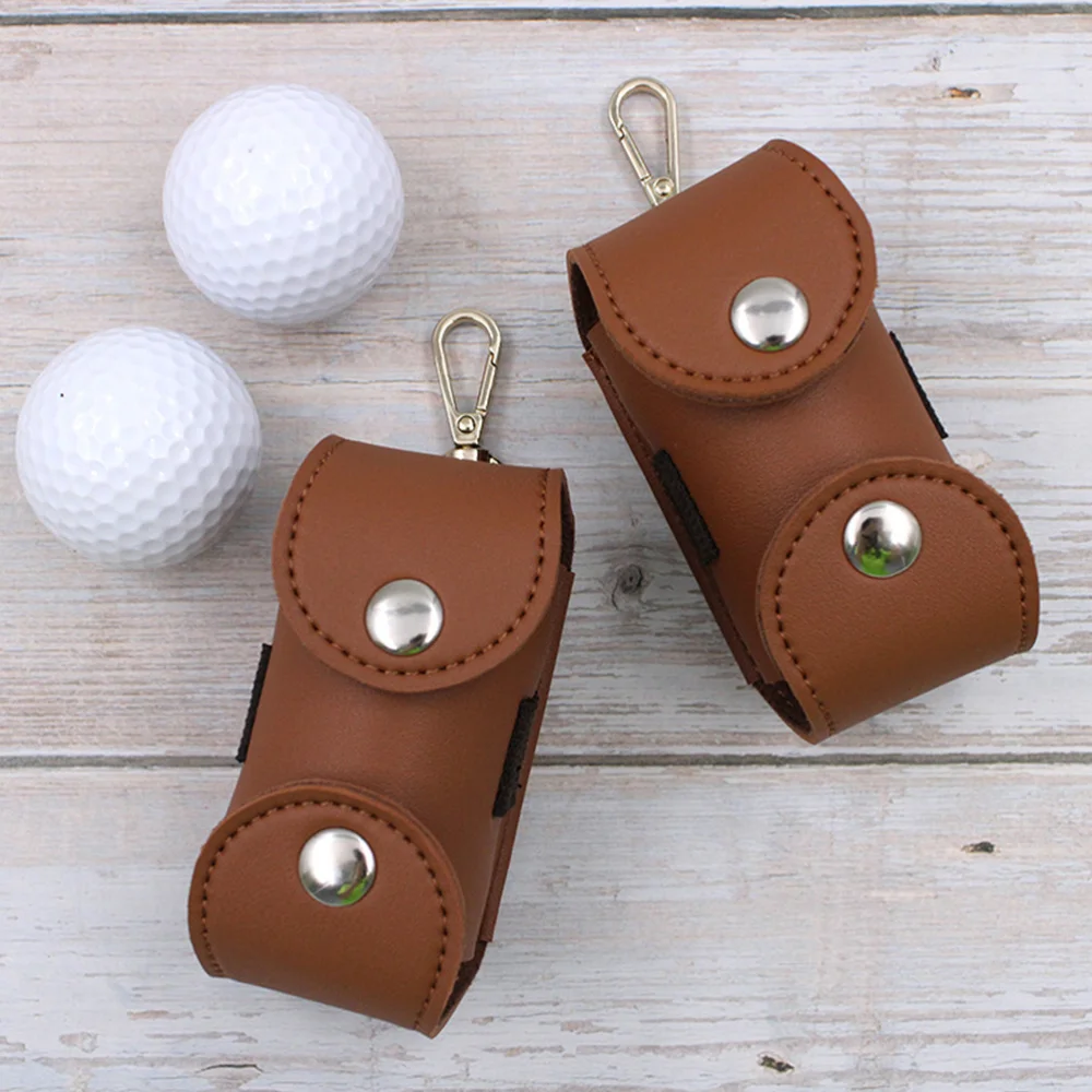 

Portable Small Waist Packing Bag Delicate Leather Small Accessory Bag (Brown)