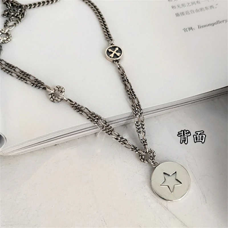 Женское ожерелье из серебра 925 пробы с круглыми буквами | Украшения и аксессуары