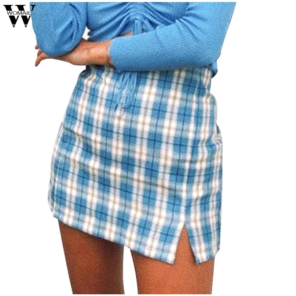 Womail винтажные клетчатые юбки женские осенние короткие Хаундстут мини корейский