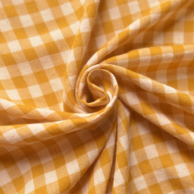 High quality thin cotton tissu Yarn dyed lattices fabric Top grade shirt shirt dress scarf baby clothes fabrics