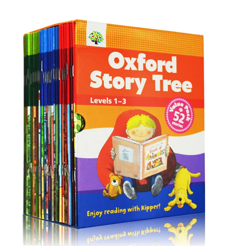 1 Set 52 Books 1-3 Levels Oxford Story Tree Baby English Reading Picture Book Story Kindergarten Educational Toys For Children