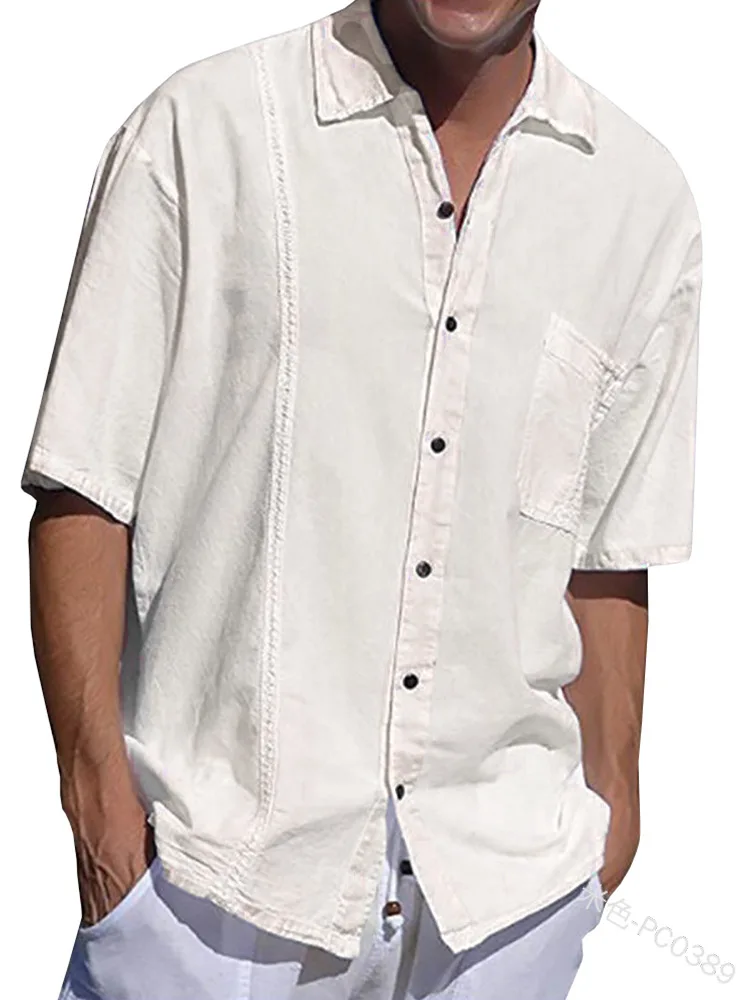 

Mandylandy Button Shirts Single-Breasted Blouses Camisas Masculinas Men Fashion Long Sleeve Shirts Casual Shirts Tops Camisas