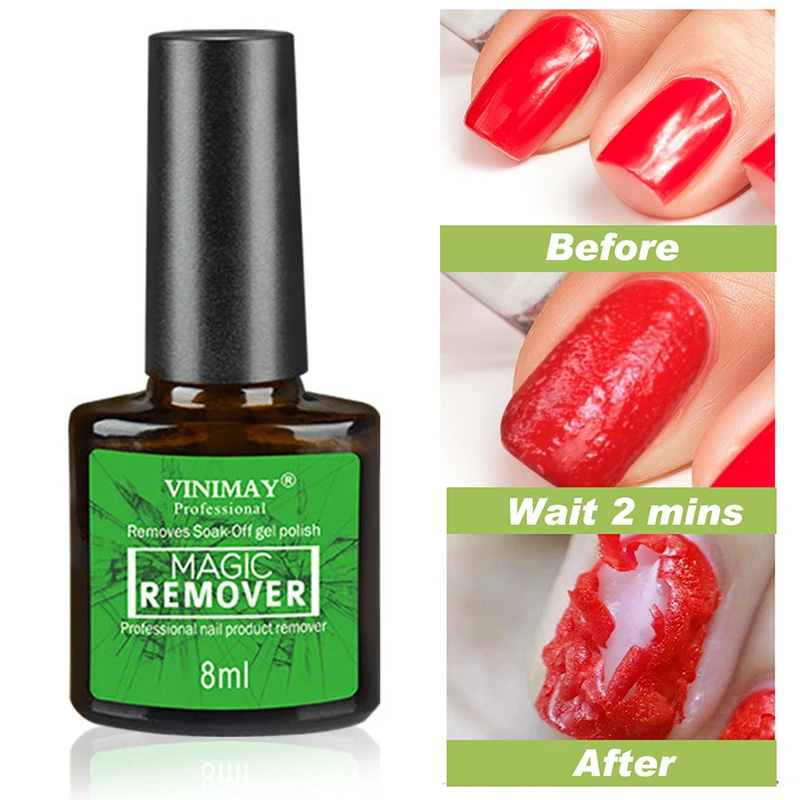 

8MLUV LED Gel Nail Polish Burst Remover Gel To Remove Soak Off Gel Polish Nail Solution Cleaner Gel Remover High Quality