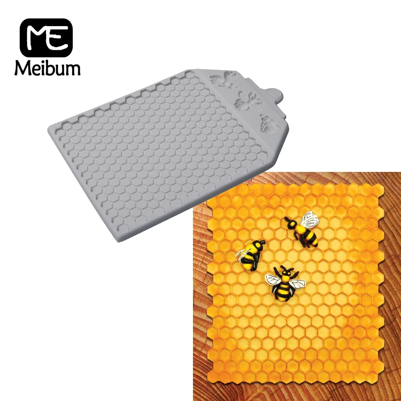 Meibum силиконовые формы для помадки соты и 3 пчелы украшения торта ремесла кексы
