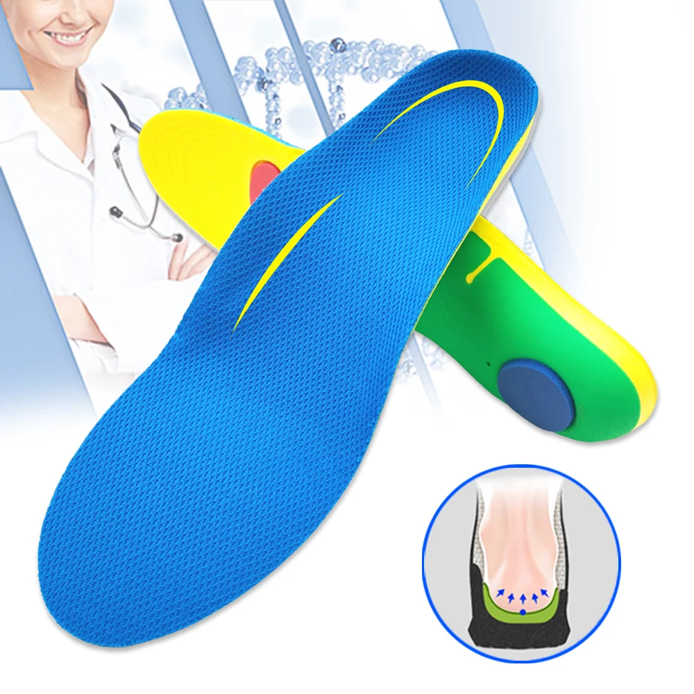 EVA Унисекс Премиум кожа insole стелька для плоской обувь стельки высокий супинатор ортопедический коврик для коррекции Ноги быка
