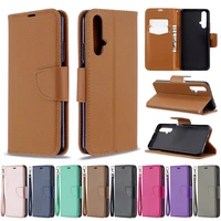 fashion solid color flip phone case for huawei honor 20s 10 10i 9x 9a 9s lite pro 8a 8c 7a 7c with card slot bracket cover coque