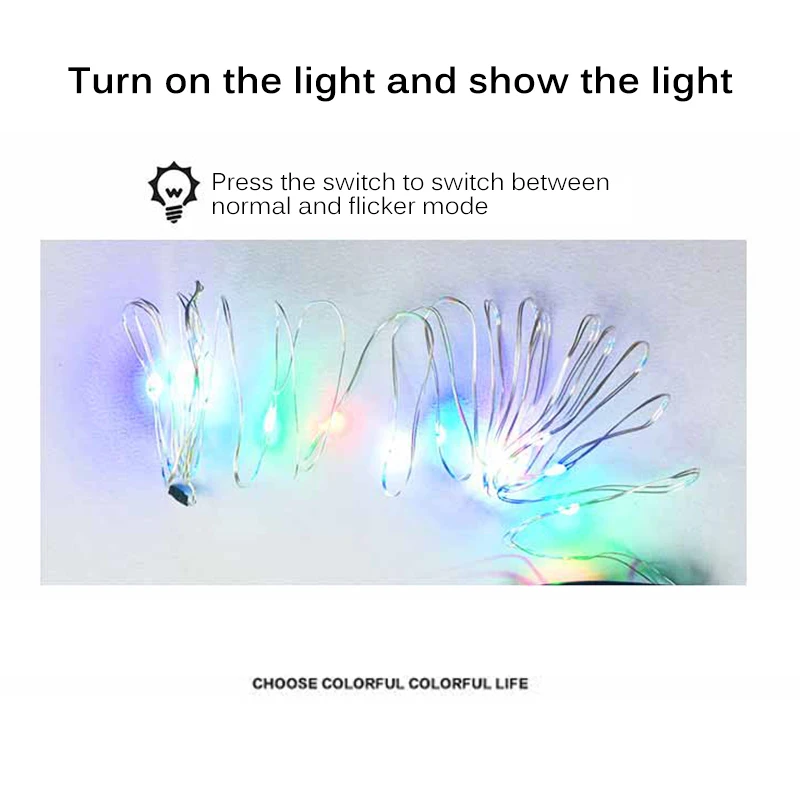 

Waterproof 20 LED Bicycle Spoke Light Bike Light String Night Riding Decorative Lights Safety Warning Lights Bkie Accessories