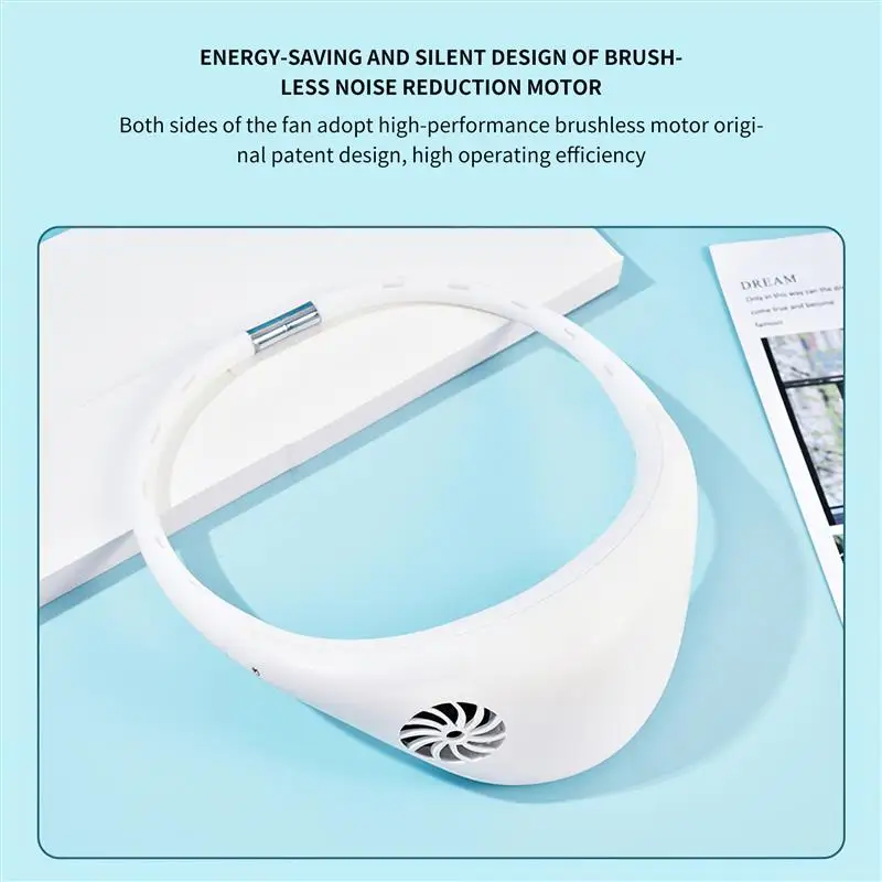 Шеи настенный вентилятор 3 Скорость Мобильный кондиционер Портативный 360